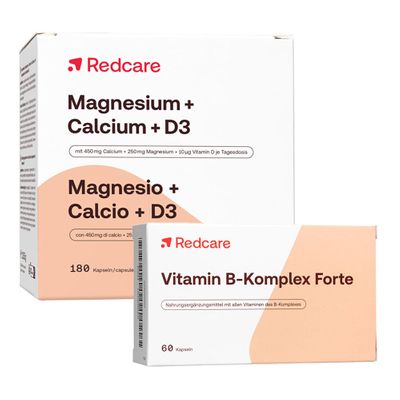 RedCare Vitamin B Komplex Forte Redcare Magnesium Calcium D3 180