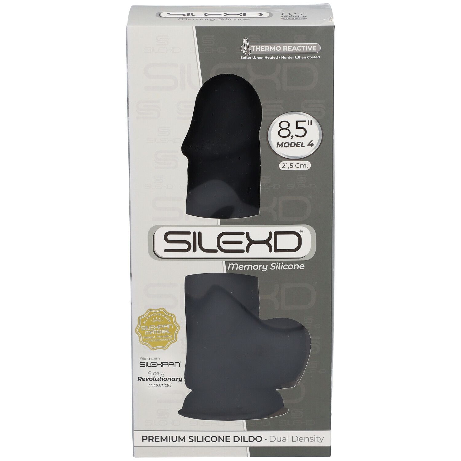 SILEXD Premium Silicone Dildo Modèle 4 Noir 21 5 cm 1 pc s Redcare