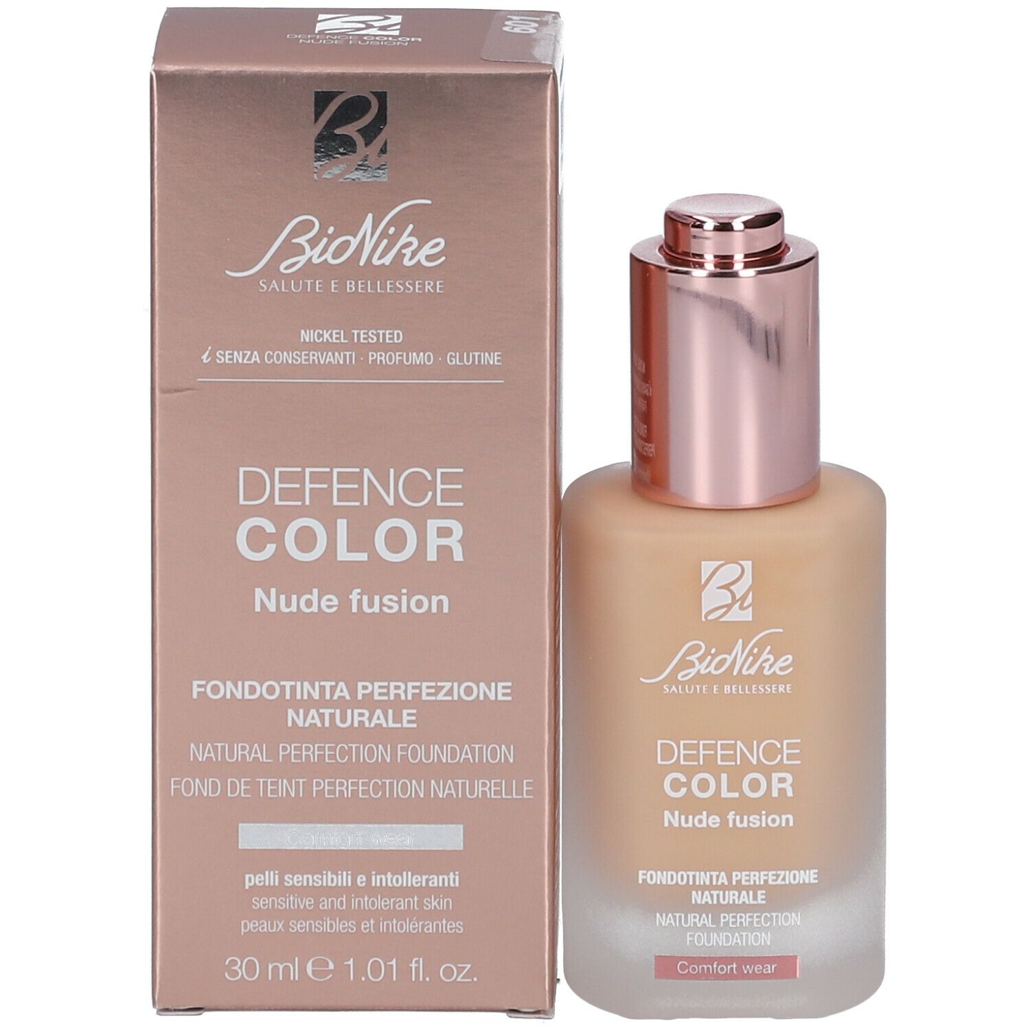 BioNike DEFENCE COLOR NUDE FUSION NATURAL PERFECTION FOUNDATION 601