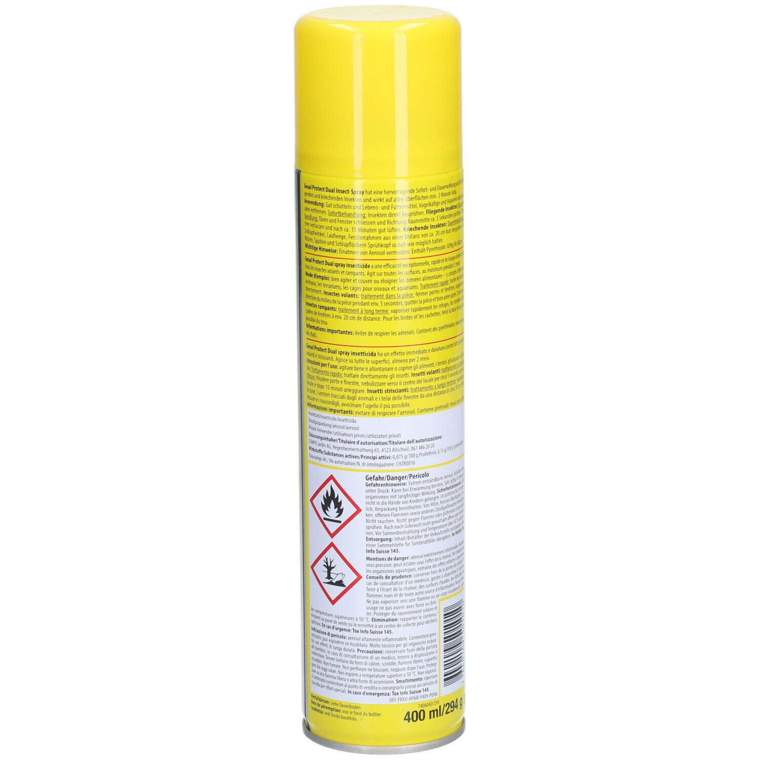 GESAL PROTECT Dual Spray Insecticide 400 Ml Redcare Apotheke