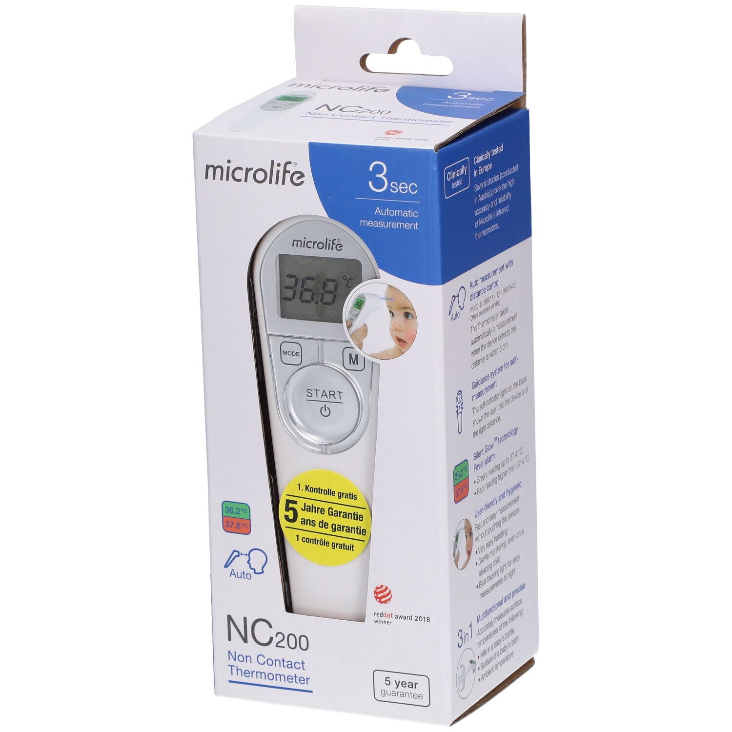 Microlife Non Contact Fieberthermometer Nc St Redcare Apotheke