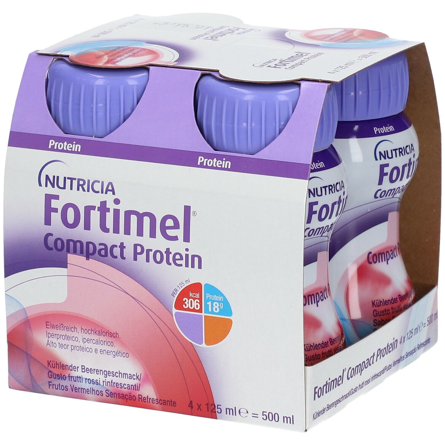 NUTRICIA FORTIMEL Compact Protéine Fruits rouges 4x125 ml Redcare