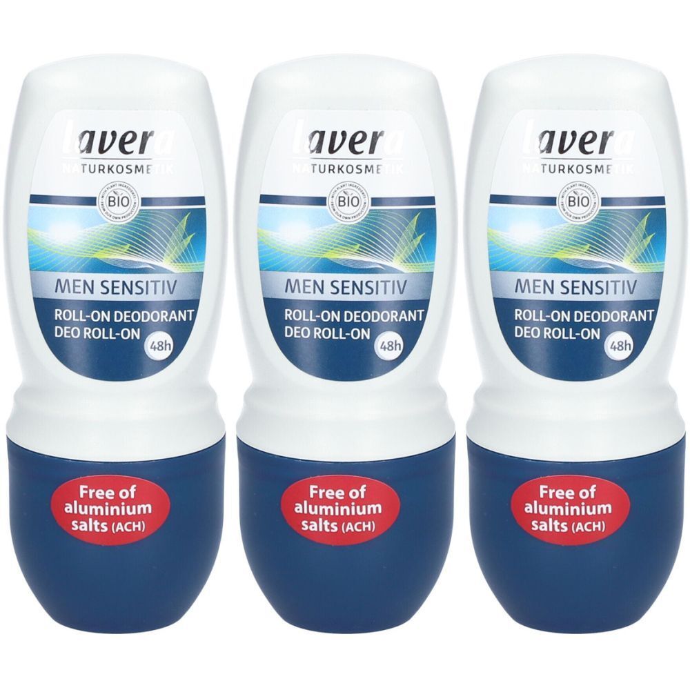 Lavera MEN Sensitiv Deo Roll On 3x50 Ml Redcare Apotheke