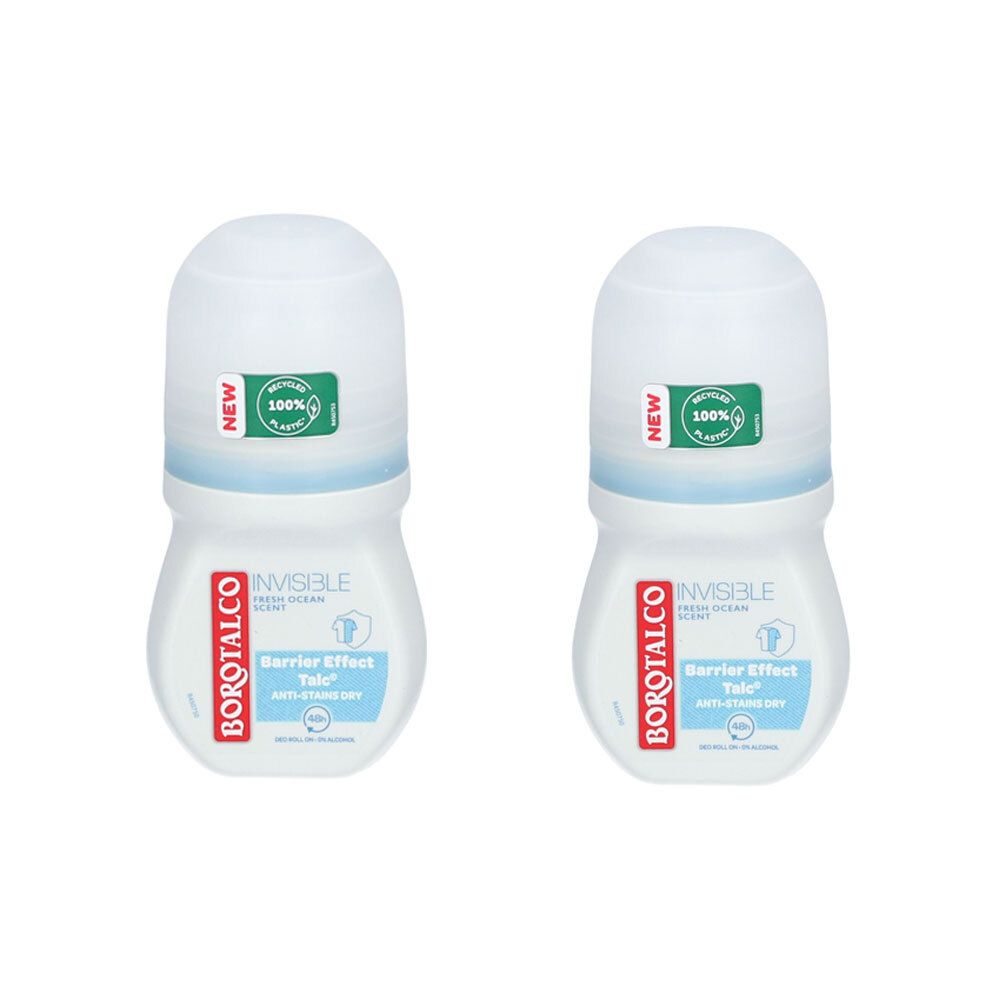 BOROTALCO Déodorant Unsichtbar frisch Roll on 2x50 ml Redcare Apotheke