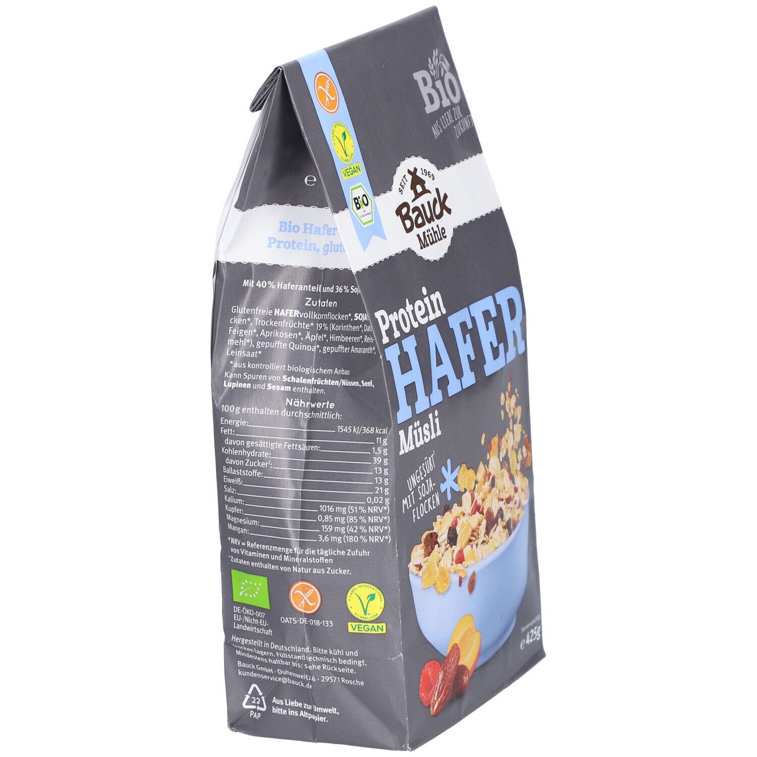 Bauckhof Bio Hafer Müsli SPORT 425 g Redcare Apotheke