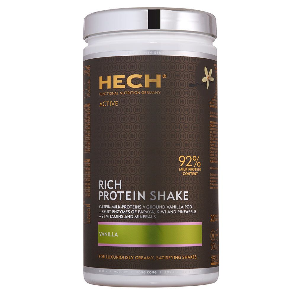 HECH Rich Protein Shake Vanille 500 G Redcare Apotheke