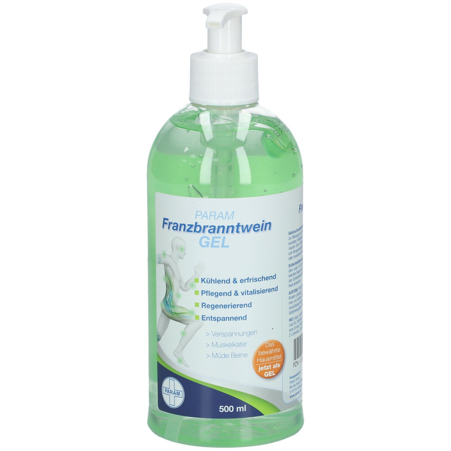 Param Franzbranntwein Gel Distributeur Pompe Ml Redcare Apotheke