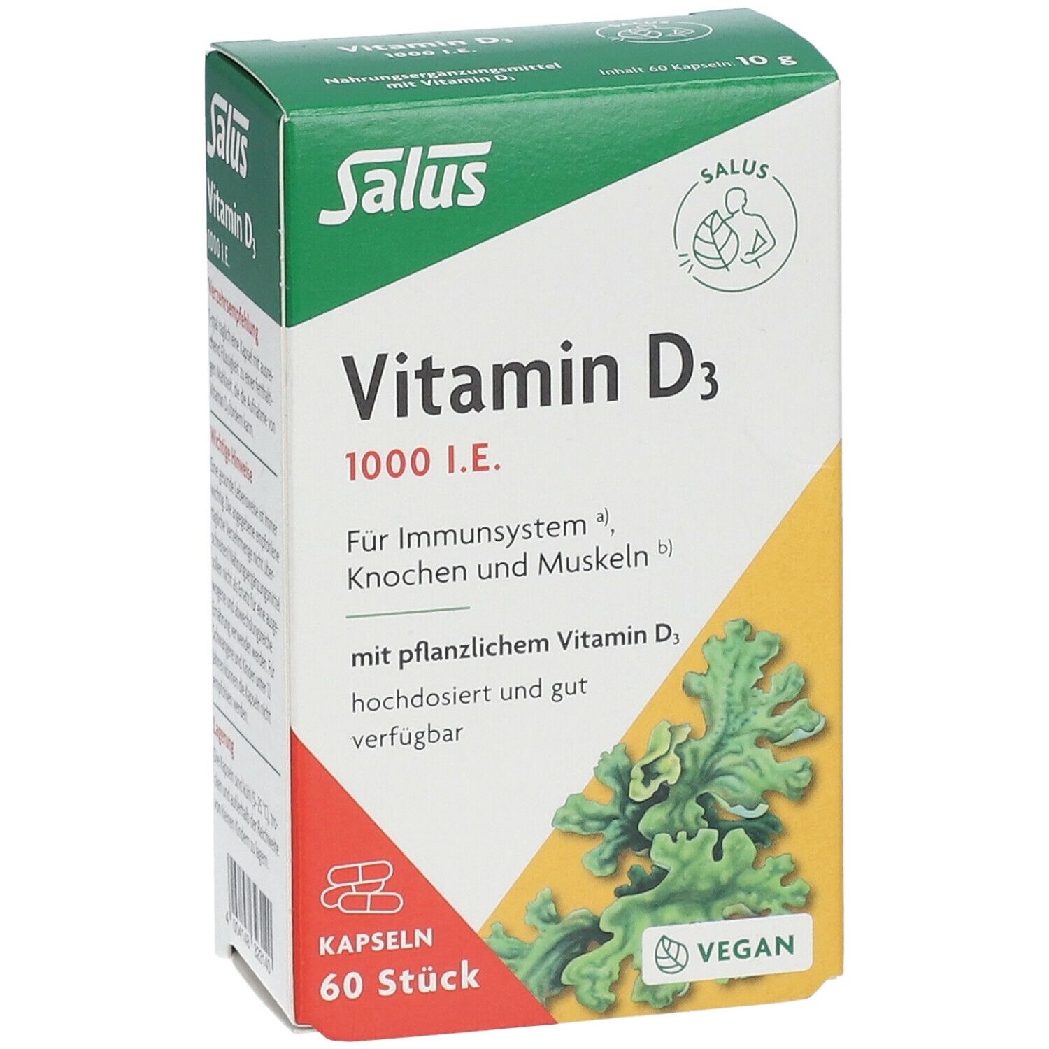 Salus Vitamine D3 1000 Capsules Vitales 60 Pc S Redcare Apotheke