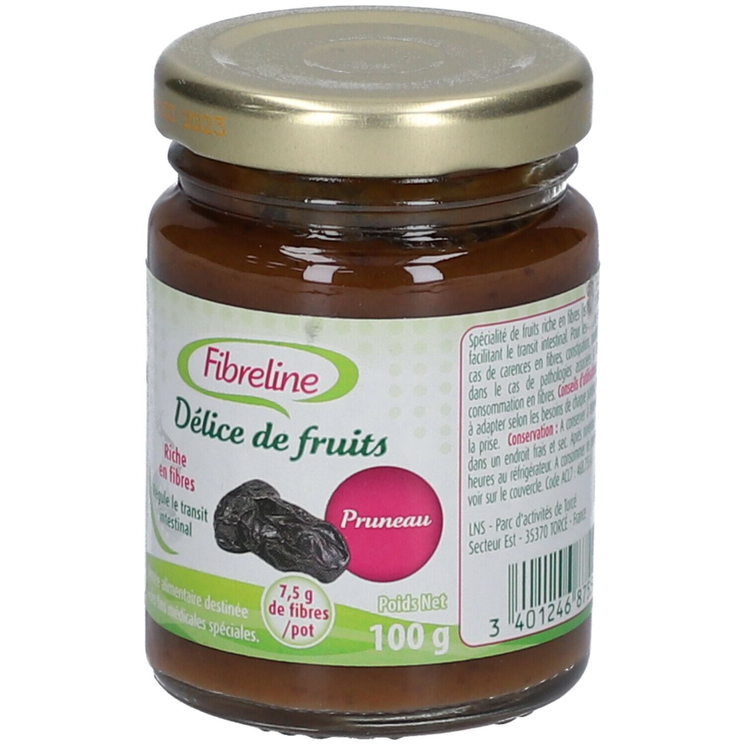 Fibreline purée de fruits aux pruneaux 100 g Redcare Apotheke