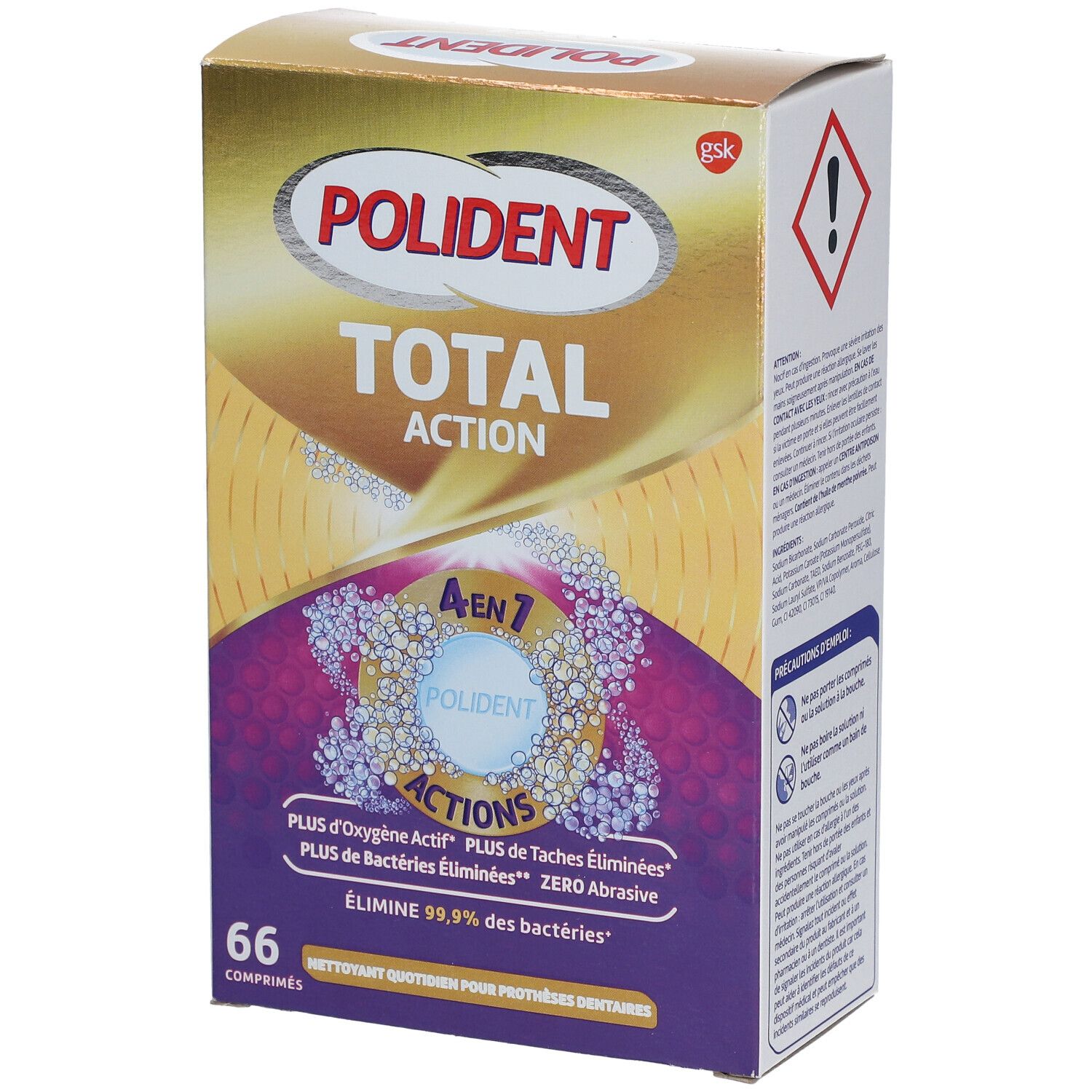 Polident Total Action Nettoyant 66 Pc S Redcare Apotheke