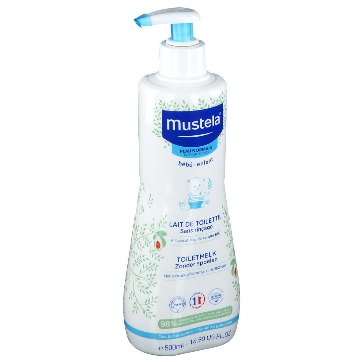 Mustela Lait De Toilette Sans Rin Age L Avocat Bio Ml Redcare