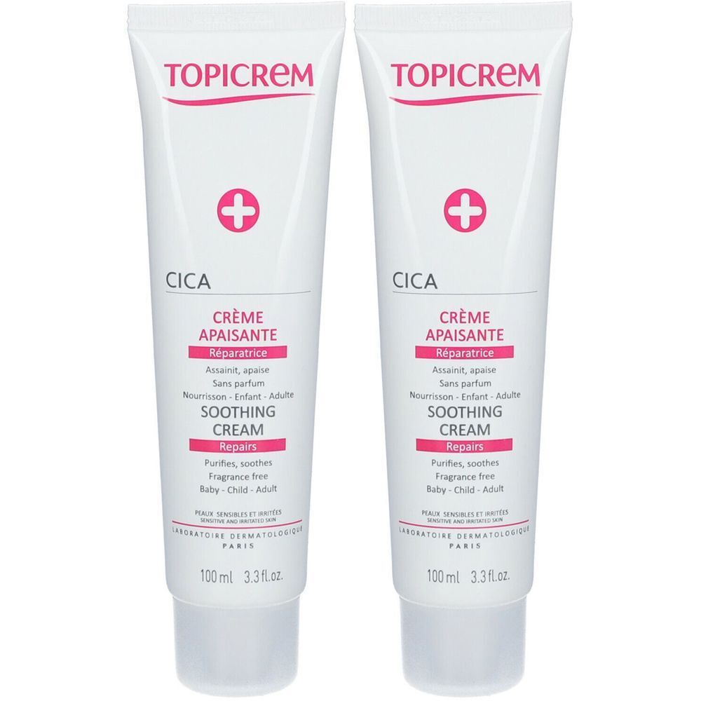 TOPICREM CICA Crème Apaisante Réparatrice 2x100 ml Redcare Apotheke