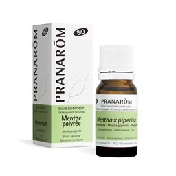 PRANARÔM - Menthe Poivrée Bio - Huile Essentielle Chémotypée - Digestion & Hygiène Buccale - 100 % Pure Et Naturelle - HECT - 10 ml