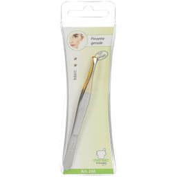 mörser Pinzette 9 cm gerade mit vergoldeter Spitze