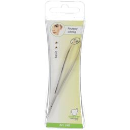 Mörser Pinzette 9 cm schräg mit vergoldeter Spitze