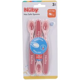 Nuby Cuillères thermosensibles Rose 3 mois +