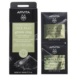 APIVITA EXPRESS BEAUTY Masque Visage Nettoyant Profond à l'Argile Verte