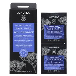 APIVITA EXPRESS BEAUTY Masque Visage Hydratant & Anti-Pollution avec Lavande de mer