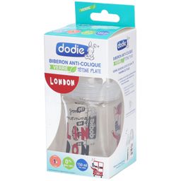 Dodie Biberon tétine plate débit lent Londre