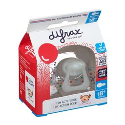 Difrax Sucette CliniClowns Natural 18 Mois+