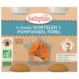 babybio® Karotte, Kürbis & Forelle 8 Monate