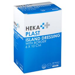 HEKA PLAST ISLAND DRESSING Mit Rand 6 x 10 cm