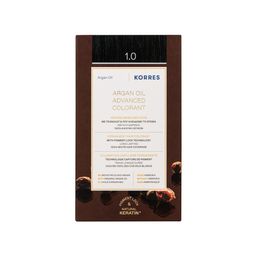 KORRES Huile d'argan Coloration Permanente NOIR 1.0