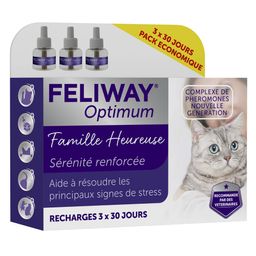 Feliway® Optimum Happy Family Recharge 3 Moins