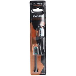 SUPERWHITE Recharges pour brosse à dents sonique - Noir