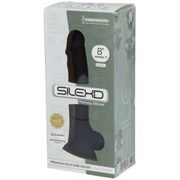 SILEXD Premium Silicone Dildo Modèle 1 Noir 20 cm