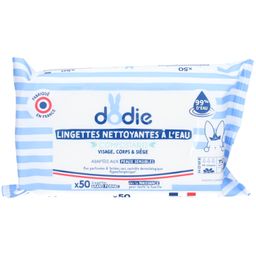 dodie® Lingettes Nettoyantes Bébé à l'eau 3 en 1