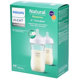 PHILIPS AVENT Natural Response Biberon en verre pour bébé