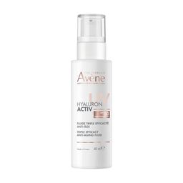 Avène Hyaluron Activ UV SPF50 Fluide Triple Efficacité Anti-Âge | Haute Protection | Peau sensible