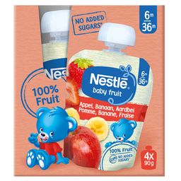 NESTLE Baby Fruit® Gourdes Pomme-Banane-Fraise