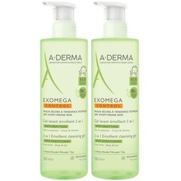 A-Derma Exomega Control Gel Lavant Emollient 2 en 1 anti-grattage | Peau sèche tendance atopique