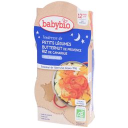 Babybio® Tendresse de Petits Légumes, Butternut de Provence, Riz de Camargue