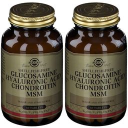 SOLGAR® GLUCOSAMIN HYALURONSÄURE CHONDROITIN MSM