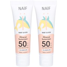 Naif Baby & Kids Minerale Zonnebrandcreme Zonder Parfum Spf50