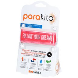 PARAKITO Armband Erwachsene Good Vibes fuchsia