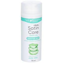 Gillette Satin Care Gel à Raser Peaux Sensibles Aloe Vera