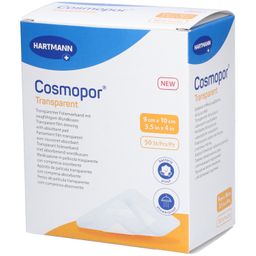 HARTMANN Cosmopor® Transparent Transparenter Verband mit Kompresse 9 x 10 cm