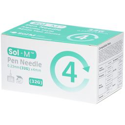 Sol-M® Pen Nadeln 32G 0,23 mm x 4 mm
