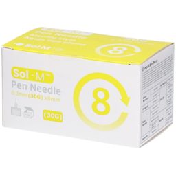 Sol-M® Pen Nadeln 30G 0,3 mm x 8 mm