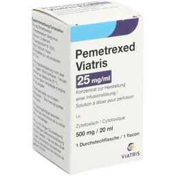 PEMETREXED Viatris Inf Konz 500 mg/20ml Durchstf