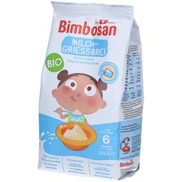 BIMBOSAN Semoule lactée Bio – Dès 6 mois, avec lait suisse