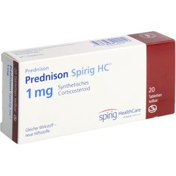 PREDNISON Spirig HC Tabl 1 mg 20 Stk
