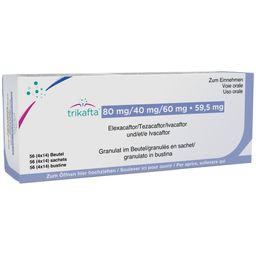 TRIKAFTA Gran 80mg/40mg/60mg + 59.5mg Btl 56 Stk