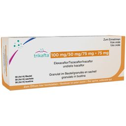 TRIKAFTA Gran 100mg/50mg/75mg + 75mg Btl 56 Stk