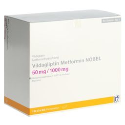 VILDAGLIPTIN Metformin NOBEL 50/1000 mg 180 Stk