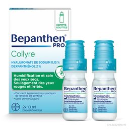 Bepanthen Pro Collyre - Sans conservateur, pour les yeux secs